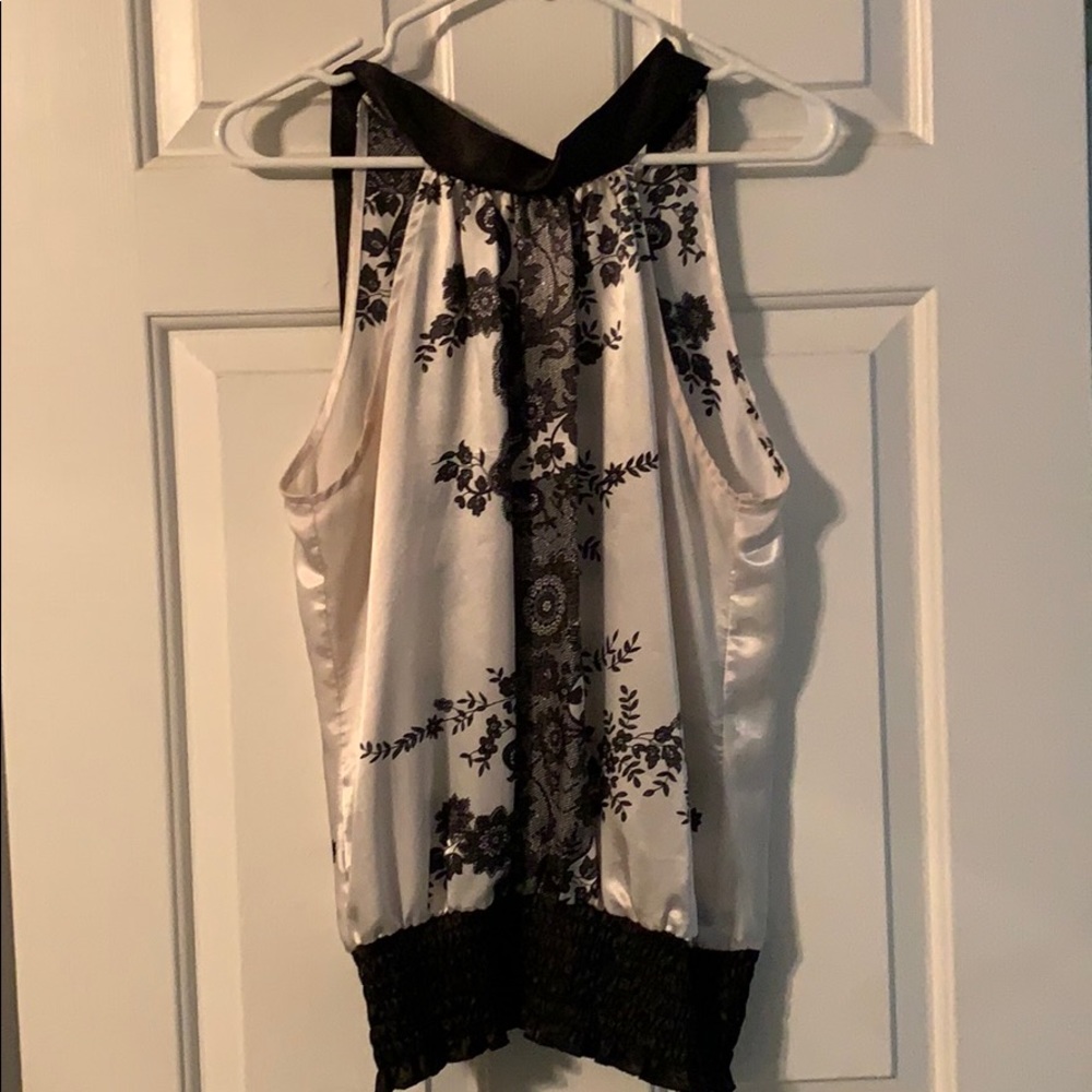 Black and White Dressy tank Top